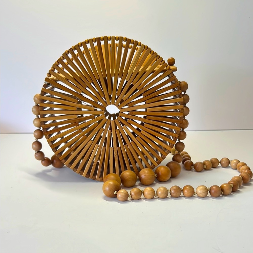Cult Gaia Luna Natural Bamboo Bag - Picture 2 of 7